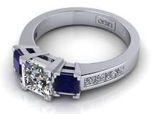 Princess cut diamond ring